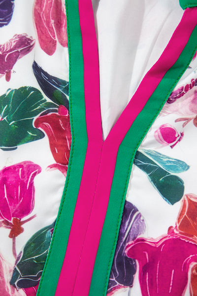 Tropical Bloom Bliss Mini Dress