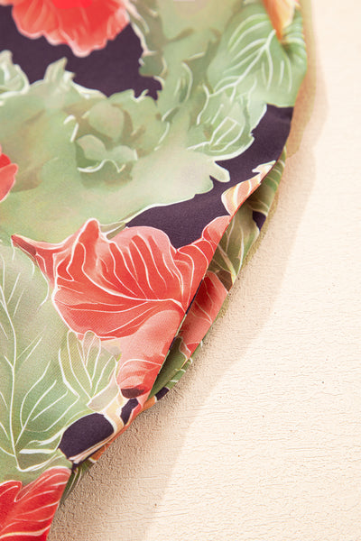 Botanical Bloom Ruffle Mini Dress