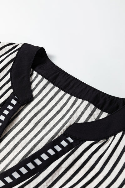 Breton Ruffle Breeze Midi Dress