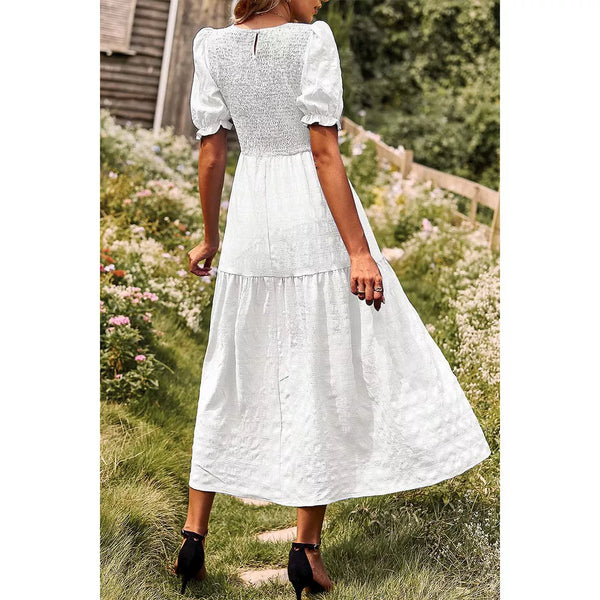 Whispering Meadow Smocked Maxi Dress