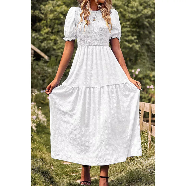 Whispering Meadow Smocked Maxi Dress