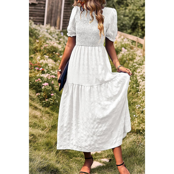 Whispering Meadow Smocked Maxi Dress