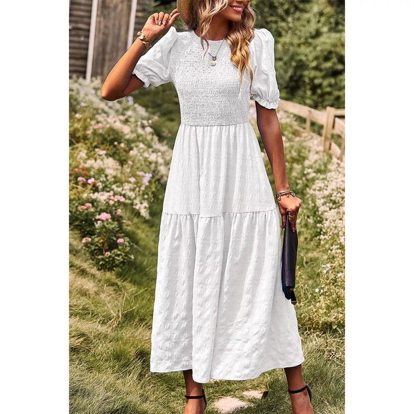 Whispering Meadow Smocked Maxi Dress