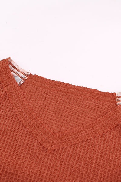 Autumn Bloom Waffle Top
