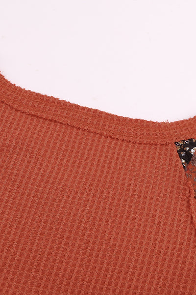 Autumn Bloom Waffle Top