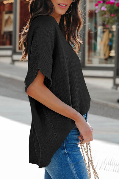 Serenade Crinkle Dolman Top