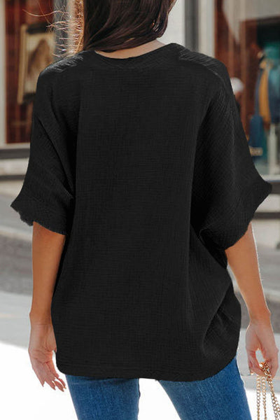 Serenade Crinkle Dolman Top