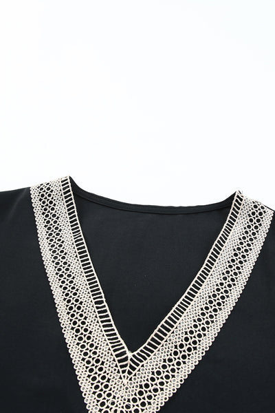 Lace Whisper V-Neck Top