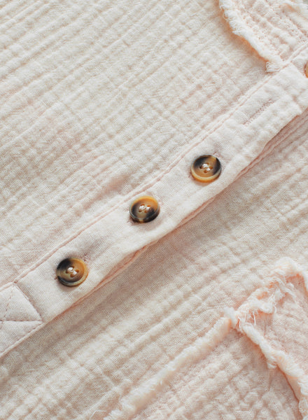 Sun-Kissed Gauze Pocket Top