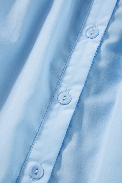 Baby Blue Ric-Rac Ruffle Blouse