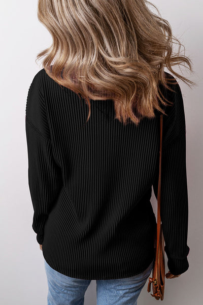 Urban Texture Waffle Knit Top
