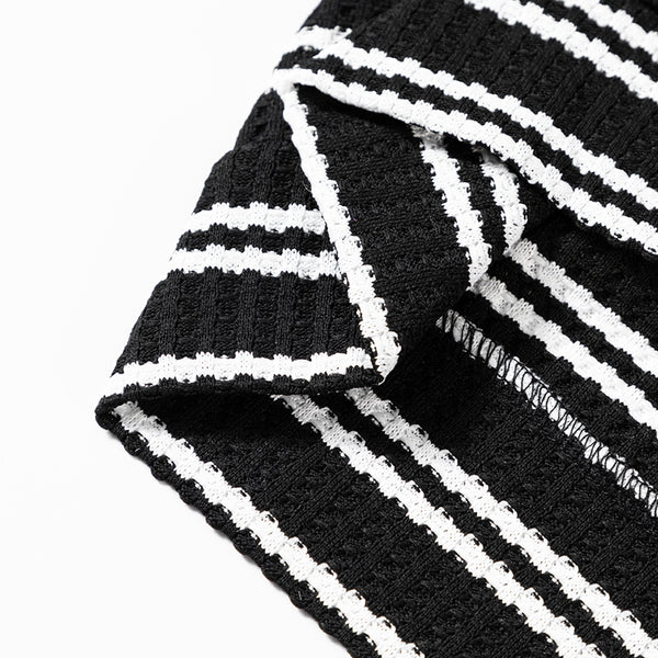 Midnight Stripe Half-Zip Pullover
