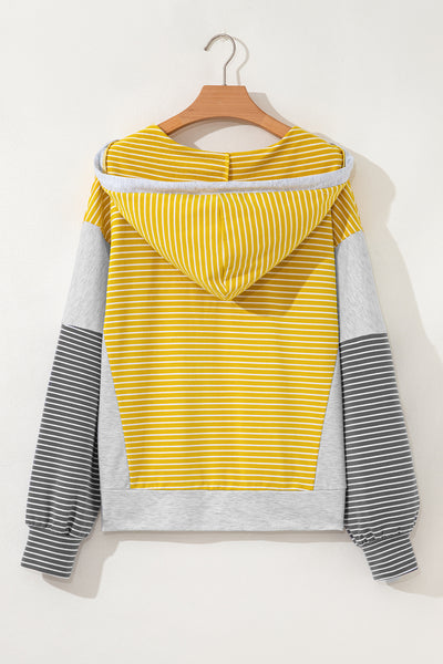 Sunny Stripe Colorblock Hoodie