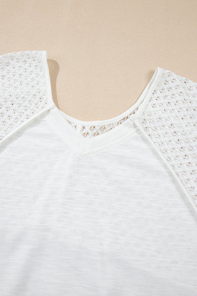 White Breeze Eyelet Top