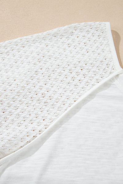 White Breeze Eyelet Top