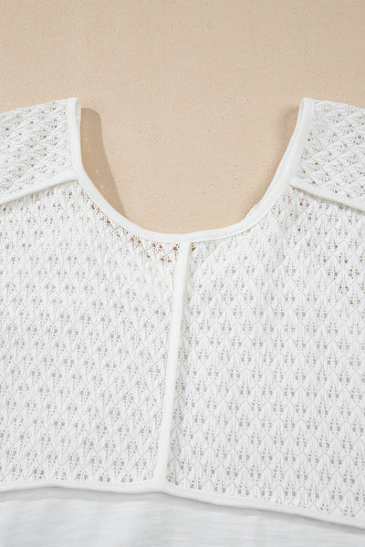 White Breeze Eyelet Top
