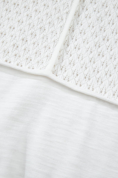 White Breeze Eyelet Top
