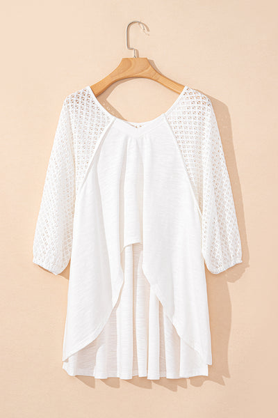 White Breeze Eyelet Top