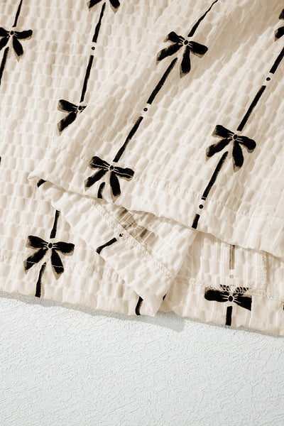 Bow Bliss Crinkle Top