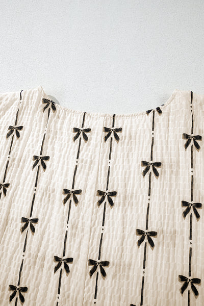 Bow Bliss Crinkle Top