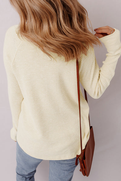 Buttercream Henley Top