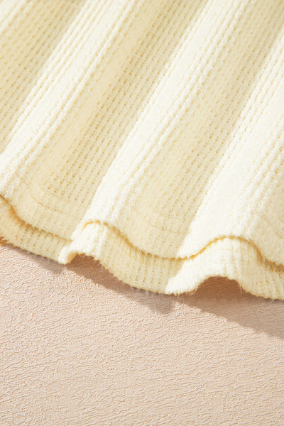 Buttercream Henley Top