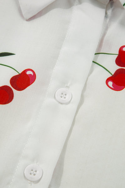 Cherry Whisper Babydoll Blouse