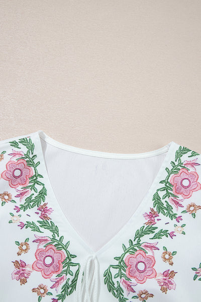 Wildflower Whimsy Peasant Top