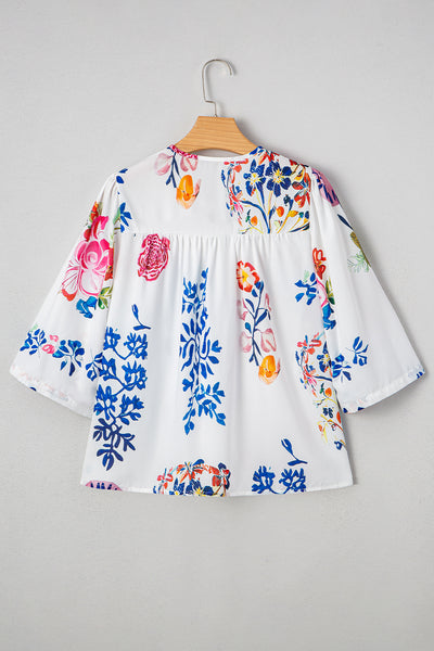 Bohemian Blossom Tassel Blouse