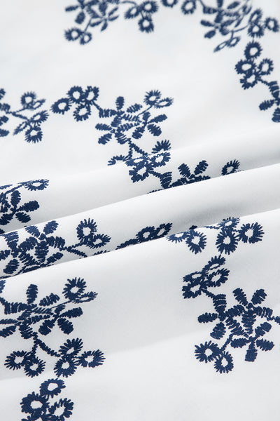 Midnight Bloom Embroidered Blouse