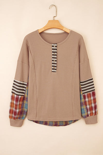 Rustic Patchwork Henley