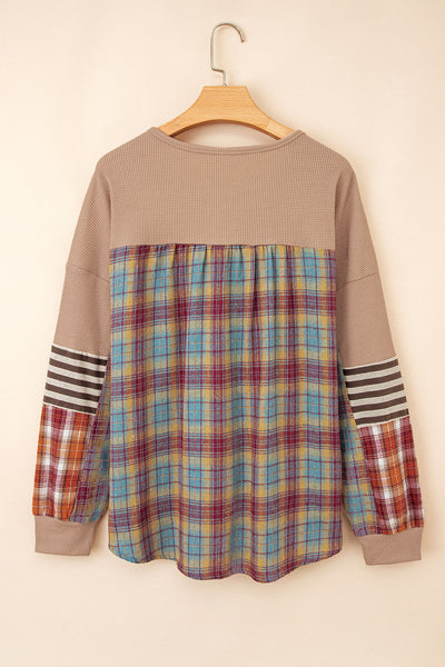 Rustic Patchwork Henley