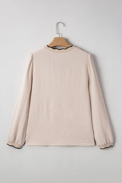 Scallop Edge Blouse