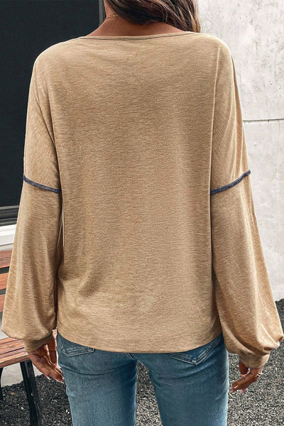 Golden Horizon Patchwork Top