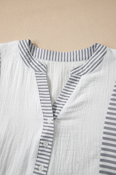 Harbor Light Striped Peplum Blouse