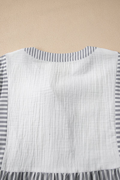 Harbor Light Striped Peplum Blouse