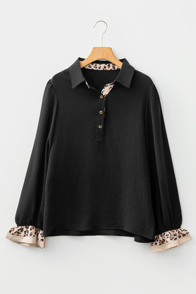 Wild Grace Contrast Blouse