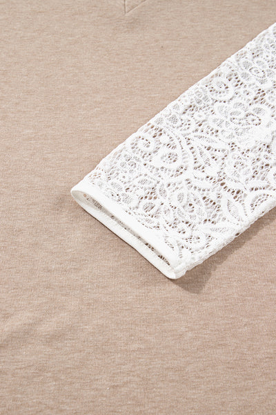 Lace Whisper V-Neck Top