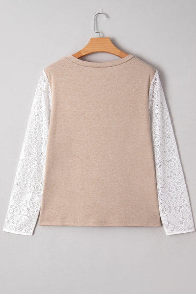 Lace Whisper V-Neck Top