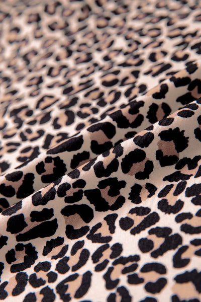 Wildline Zip-Collar Leopard Top