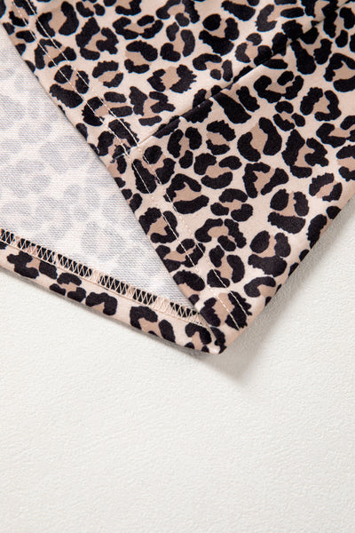 Wildline Zip-Collar Leopard Top
