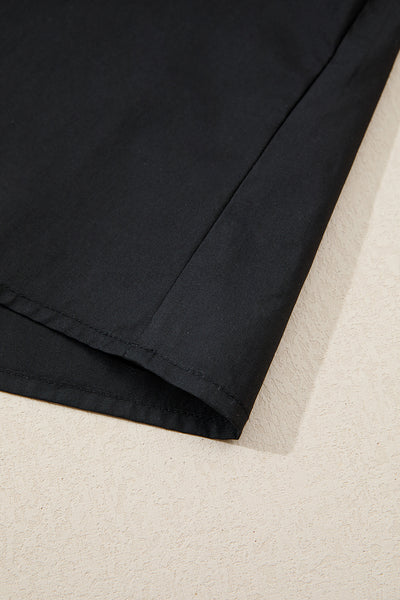 Ebony Embroidered Peasant Blouse
