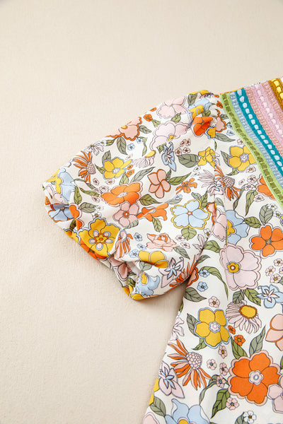 Meadow Embroidered Peasant Blouse