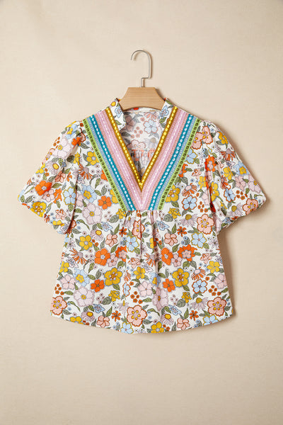 Meadow Embroidered Peasant Blouse