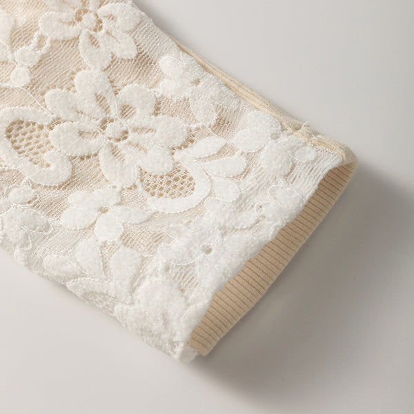 Lace Whispers Mock Neck Top