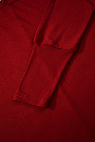 Crimson Ease Dolman Top