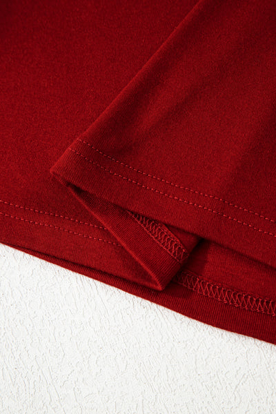 Crimson Ease Dolman Top