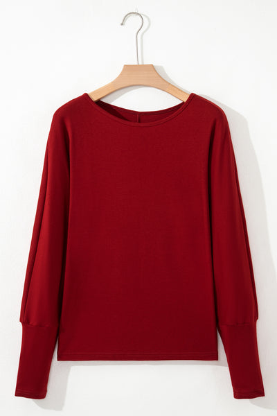 Crimson Ease Dolman Top