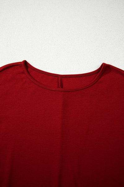 Crimson Ease Dolman Top