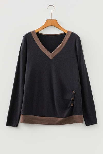 Midnight Mocha Slimline Knit Top